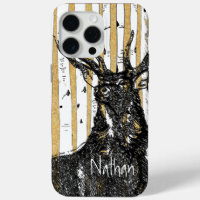 Deer/Stag Birch Tree Wildlife Major Hunter Grad