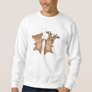 Deer Stag Forest Animals Fawn Cute Animals For Sweatshirt