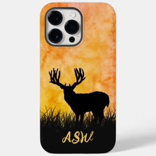 Deer Stag Silhouette Landscape Scenery Hunting Case-Mate iPhone 14 Pro Max Case