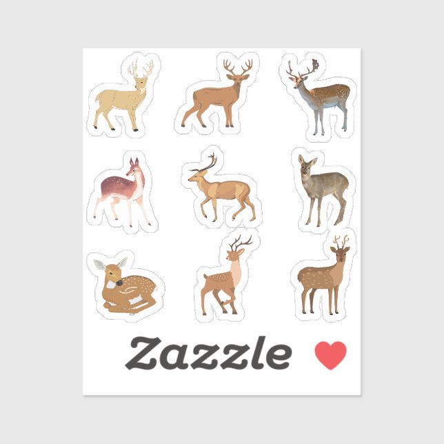 Deer Stickers (Sheet)
