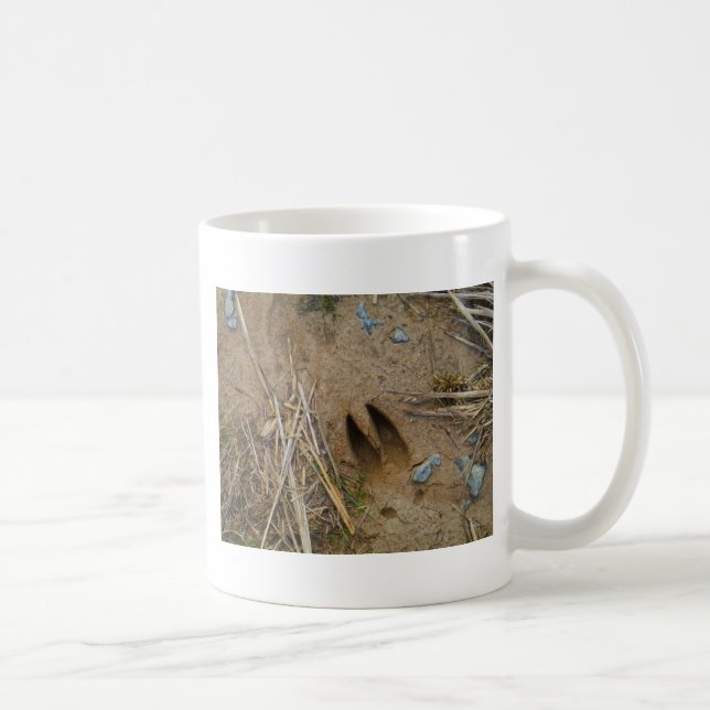 deer track coffee mug (Right)