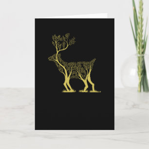 Deer Tree Card