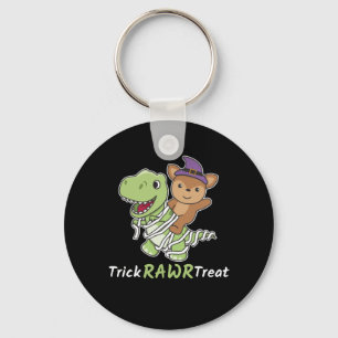 Deer Trick Rawr Treat T-rex Mummy Costume Key Ring