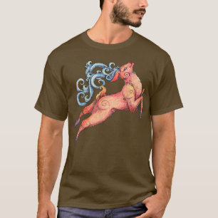 Deer Tshirt, Fairy Deer Art Tee, Deer Lover Shirt, T-Shirt