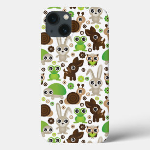 deer turtle bunny animal wallpaper iPhone 13 case