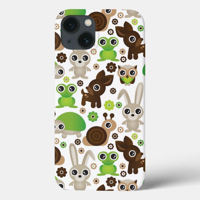 deer turtle bunny animal wallpaper Case-Mate iPhone case (Back)