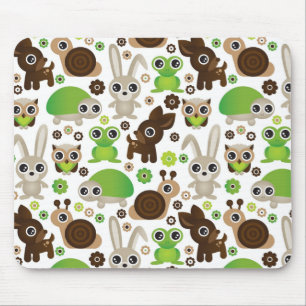deer turtle bunny animal wallpaper mouse pad