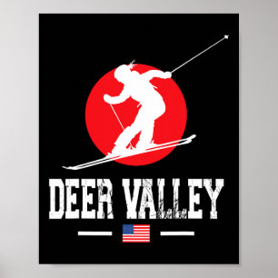 Deer Valley Usa Ski Resort Rocky Mountains America Poster
