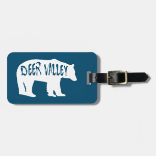 Deer Valley Utah Bear Luggage Tag