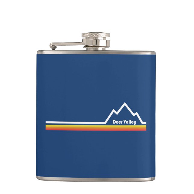 Deer Valley, Utah Hip Flask (Front)