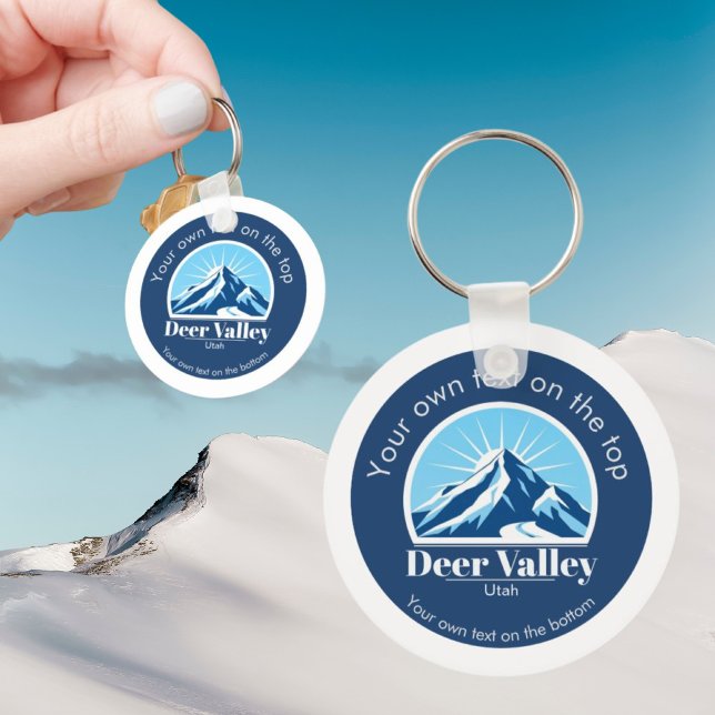 Deer Valley Utah ski area keepsake  Key Ring (Creator Uploaded)