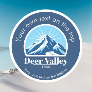 Deer Valley Utah ski area Vinyl Sticker