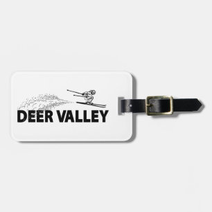 Deer Valley Utah Ski Jumper Luggage Tag