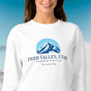 Deer Valley Utah Wasatch ski resort outfit  Sweatshirt