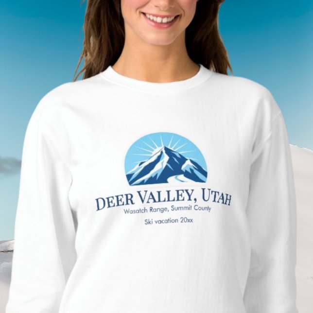 Deer Valley Utah Wasatch ski resort outfit  Sweatshirt (Creator Uploaded)