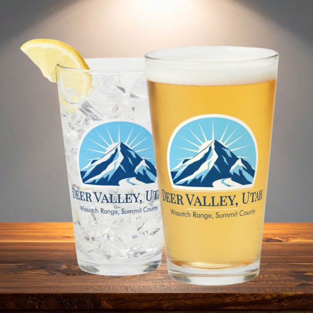 Deer Valley Utah Wasatch ski resort souvenir Glass (Creator Uploaded)