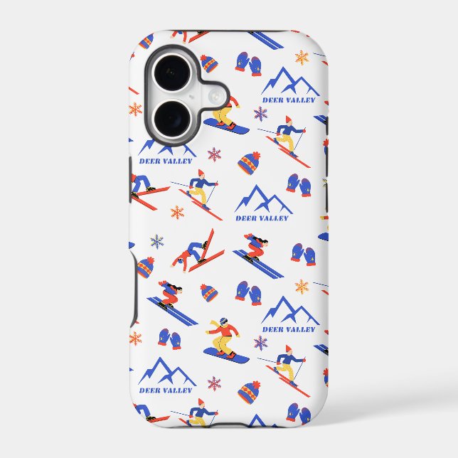 Deer Valley Utah Wasatch Ski Snowboard Pattern (Back)