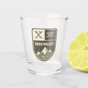 Deer Valley Wasatch Range Park City Utah Shot Glass