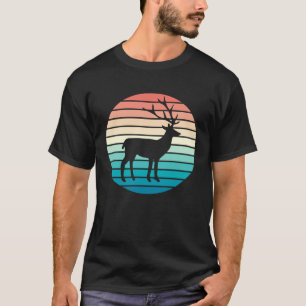 Deer Vintage Animal Retro Hunter Animals Deer Hun T-Shirt