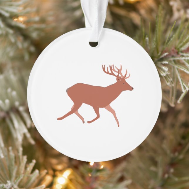 Deer Walking Festive  Ornament (Tree)