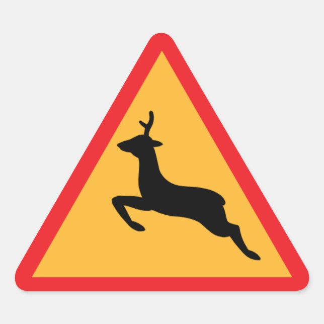 Deer Warning stickers (Front)