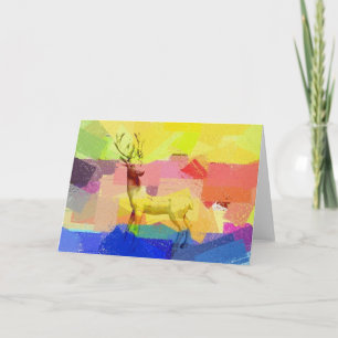 Deer Watercolor Greeting Card