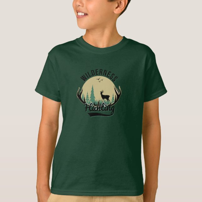 Deer Wilderness Hunting  T-Shirt (Front)