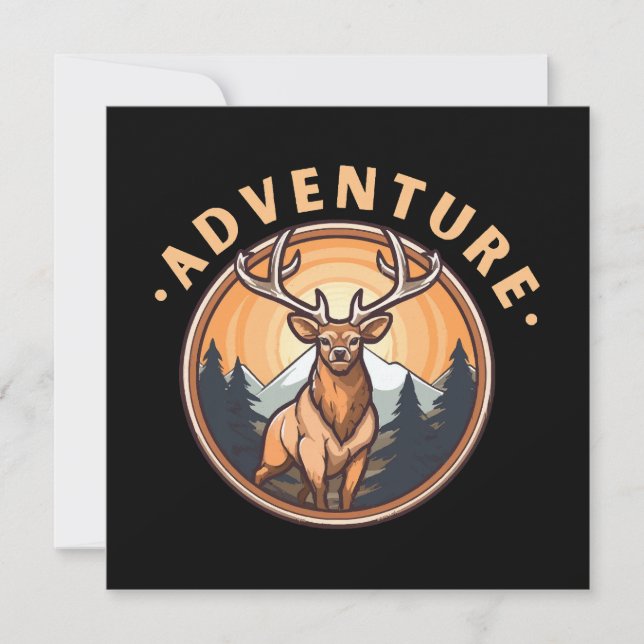 Deer - Wildness - Camping - Adventure (Front)
