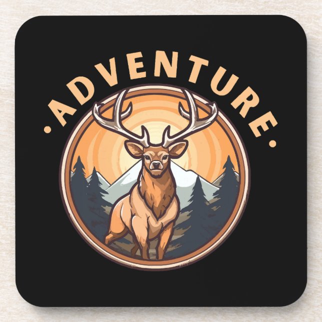 Deer - Wildness - Camping - Adventure Coaster (Front)