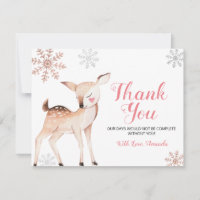 Deer Winter Snowflakes ONEderland Birthday