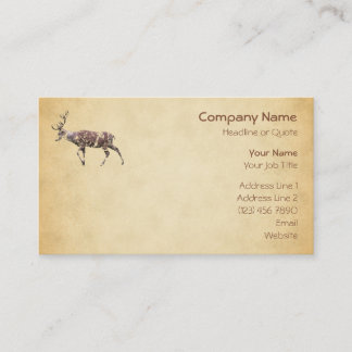 Deer with a Grungy Look Business Card