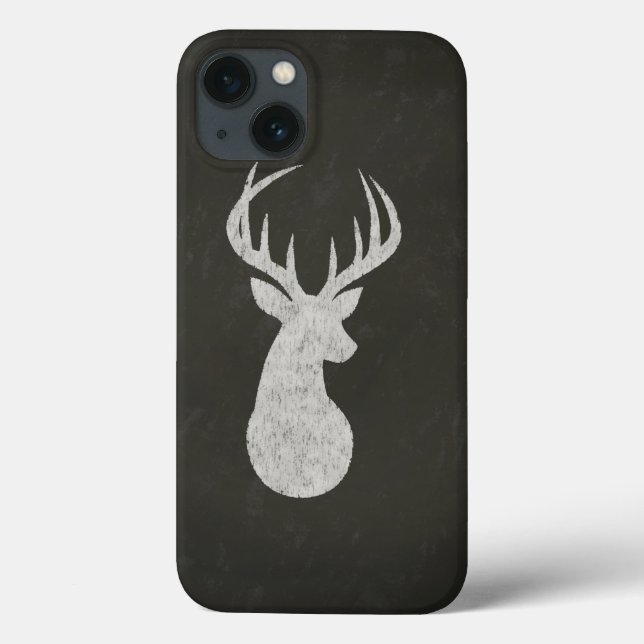 Deer With Antlers Chalk Drawing Case-Mate iPhone Case (Back)