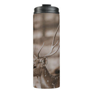 DEER WITH ANTLERS THERMAL TUMBLER