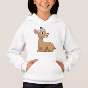 Deer with Daisy Flower