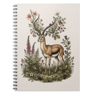 Deer with Wildflower  Notebook