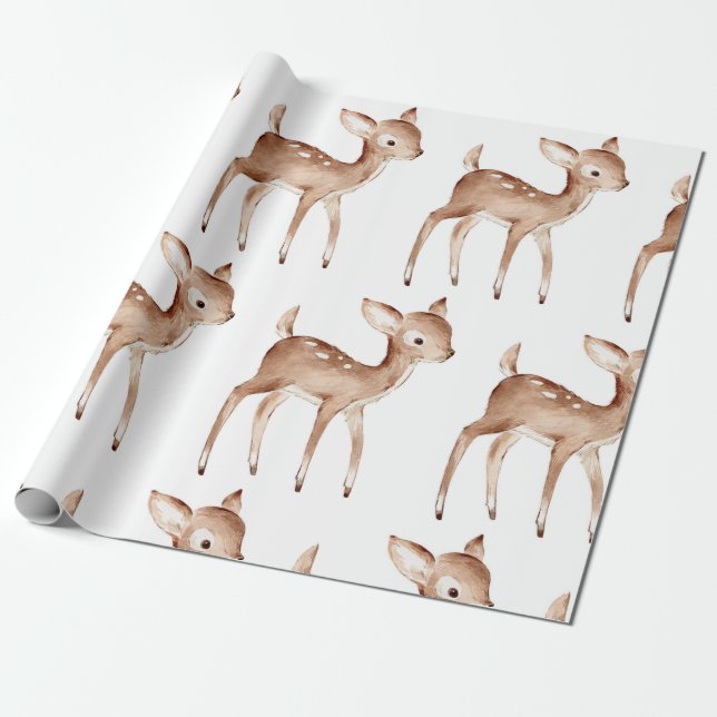 Deer  wrapping paper (Unrolled)