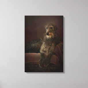 Deerhound one has sofa canvas print