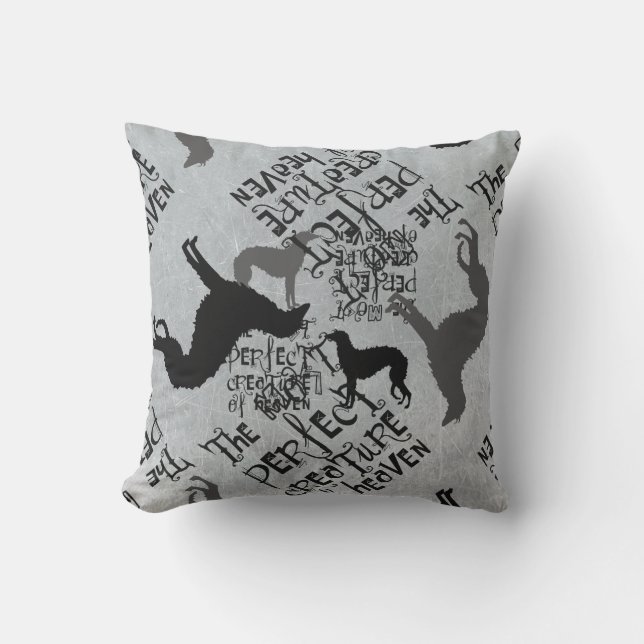 Deerhound Text Cushion (Front)