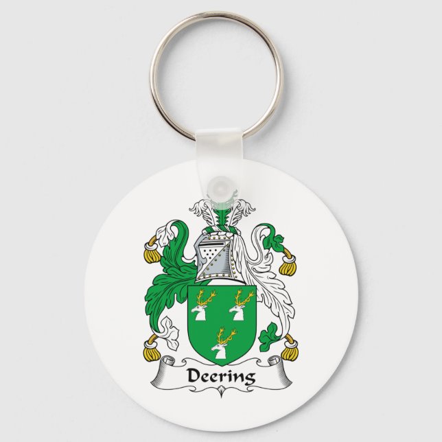 Deering Family Crest Key Ring (Front)