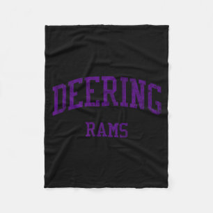 Deering high school hs portland me vintage sports fleece blanket