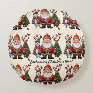 "Deer's Gift" Round Cushion