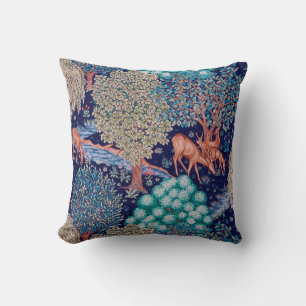Deers in The Forest, William Morris Cushion