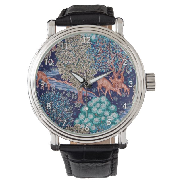 Deers in The Forest, William Morris Watch (Front)
