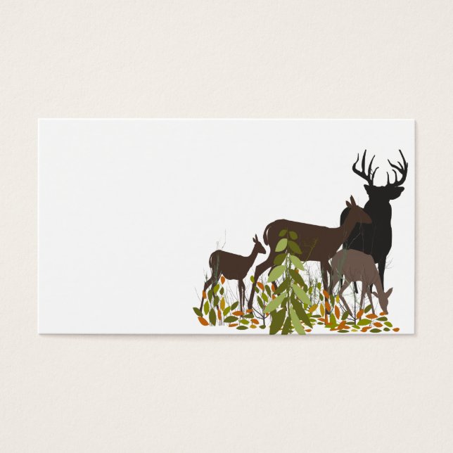 Deers in Wood. Christmas (Front)