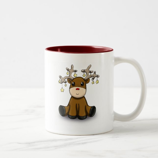 Deers Two-Tone Coffee Mug (Right)