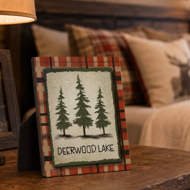 Deerwood Lake Pines Rustic Inspirivity Plaque (Creator Uploaded)