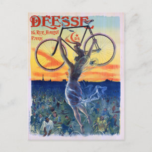 Déesse Cycles 1898 Vintage Advertising Poster Postcard