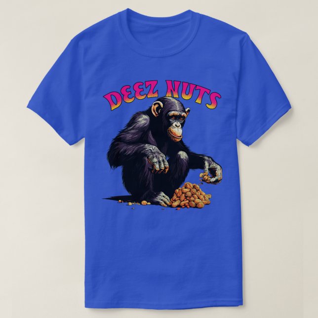 Deez Nuts Chimpanzee T-Shirt (Design Front)