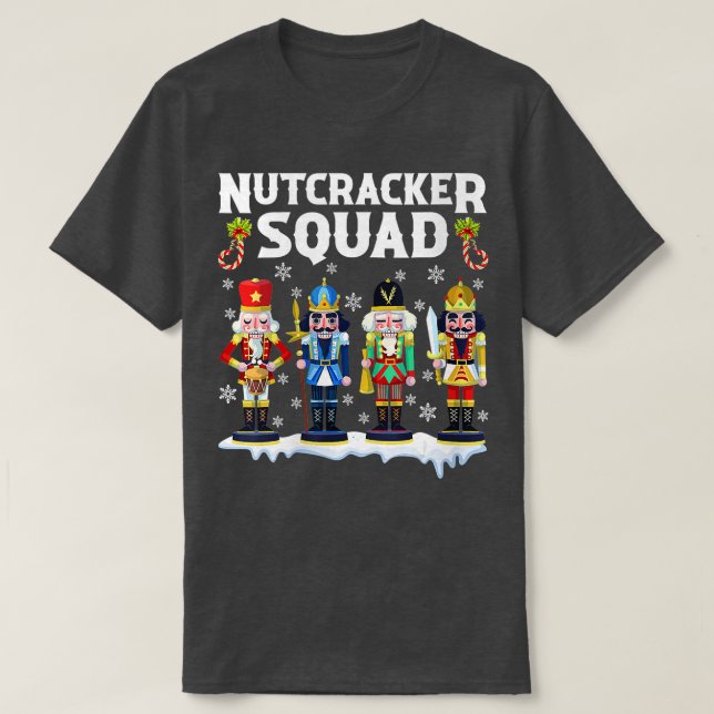 Deez Nuts Funny Xmas 2022 Nutcracker Squad Christm T-Shirt (Design Front)