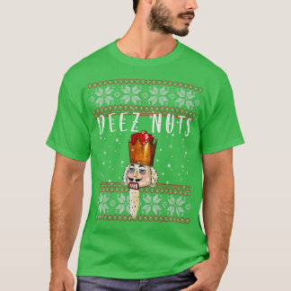 Deez Nuts Nutcracker  Funny Ugly Christmas Sweater